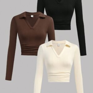 women pull over full sleeves tshirt
