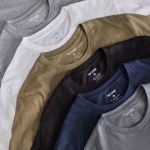 Mens half sleeves Tshirt oval neck